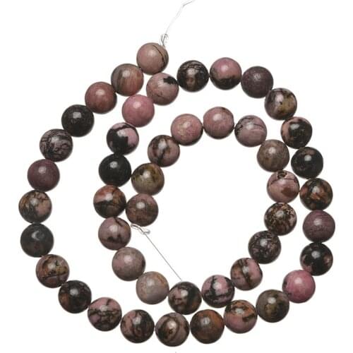 Pick Size 6/8/10mm Rhodochrosite Stone Semi-finished Loose Beads Making Handmade Jewelry Accessories 16inch H739
