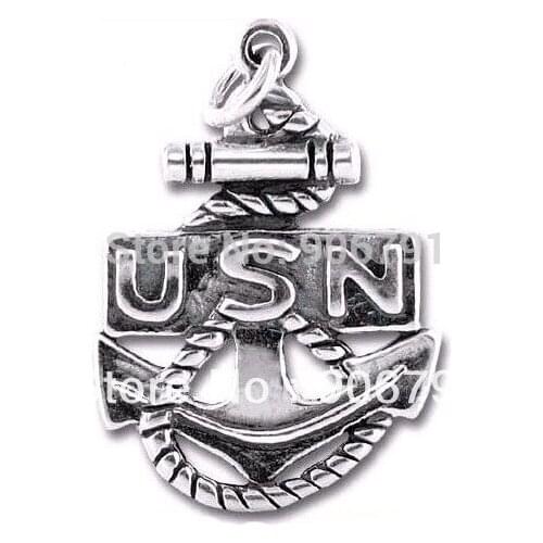 Alloy antisilver USN letter jewelry pendant charms(H100108)