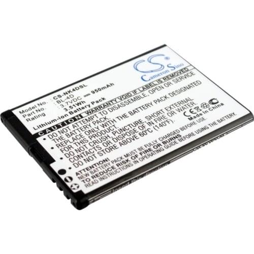 Cameron Sino Mobile SmartPhone Replacement Li-ion Battery 950mAh For Sony Ericsson Pro 003, Pro Z500, P Free Tools