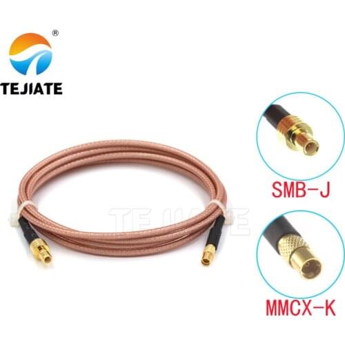1PCS TEJIATE Adapter Cable SMB To MMCX Type SMBJ Convert MMCXK 8-90CM 1M 1.5M 2M Length Connector RG316 Wire