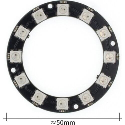10pcs RGB LED Ring 12 Bits WS2812 5050 RGB LED With Integrated Driver Module For