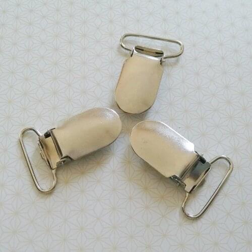 1000pcs Metal Hook Pacifier Suspender Clips For 25MM Ribbon Craft Hook Holder Plastic Insert,DHL Free Shipping