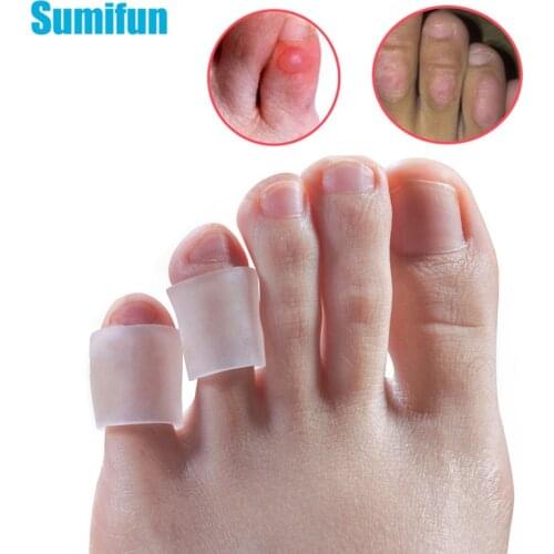 30Pcs Silicone Gel Little Toe Tube Corns Blisters Corrector Protector Toe Finger Protection Foot Care Tool Product Skin Care