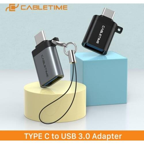 CABLEIME Type C OTG Adapter USB3.0 A Female to Type-C Adapter Charging & Sync Converter for Mobile Phones Laptops Tablets C011
