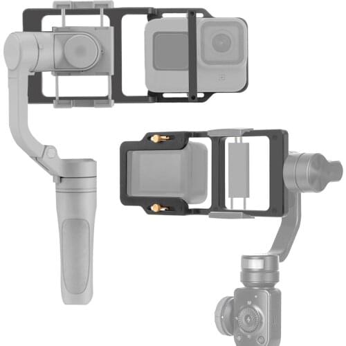 Action Camera Switch Adapter for Zhiyun Feiyu MOZA DJI DSLR Handheld Gimbal Mount Plate Splint for Gopro Hero 9 8 Black 7 6 5
