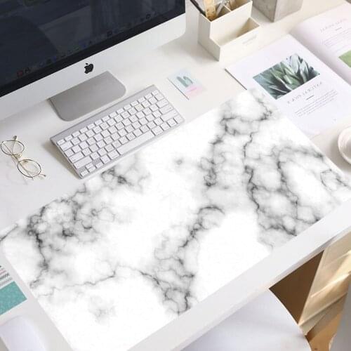 Large Marble Grain Soft Mouse Pad Office Computer Desk Mat Modern Table Game Keyboard Laptop Cushion Accessories gift