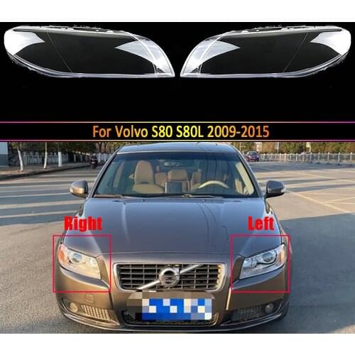 Auto Lamp Case Headlight Front Glass Lens Lens Light Caps For Volvo S80 S80L 2009~2015 Headlamp Cover Replacement Car Shell
