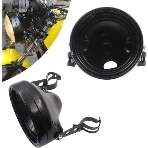 7 Inch Headlight Housing Bucket Motorcycle LED Headlight Housing Bucket Mount Bracket for Motorcycles KAWASAKI Honda Yamaha