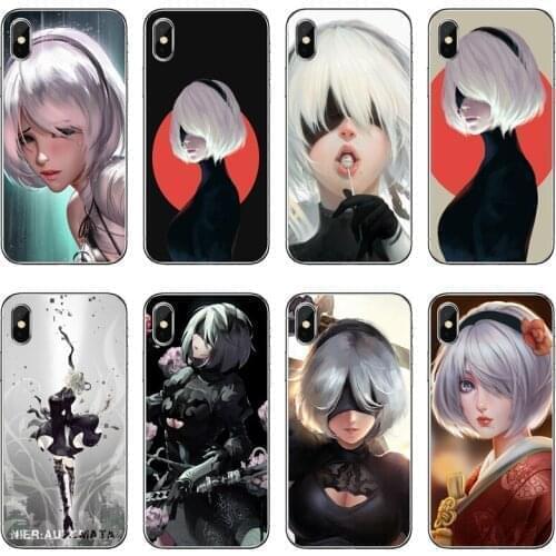 Silicone Case Coque For Xiaomi Mi 9 8 SE Pro A2 Lite 6X 5 4 A3 A1 Note Max Mix 2 3 Pocophone F1 TPU Cover game Nier Automata 2B