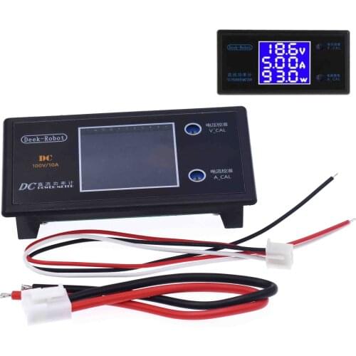 DC 0-100V 10A 1000W LCD Digital Voltmeter Ammeter Wattmeter Voltage Current Power Meter Volt Detector Tester Monitor 12V 24V 36V