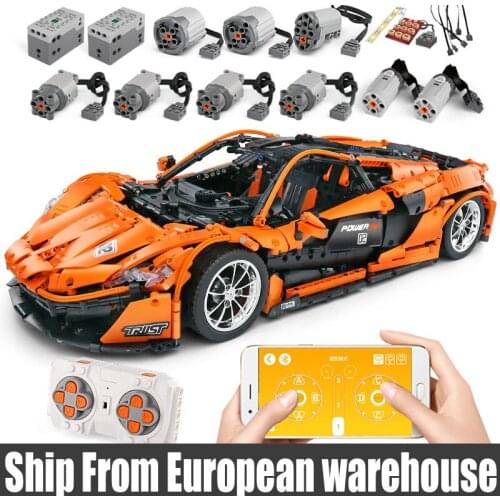 Mould King 13090 P1 Hypercar 1:8 MOC 16915 Super Racing Car model Building Blocks Bricks Compatible 20087 Toy Christmas Gift