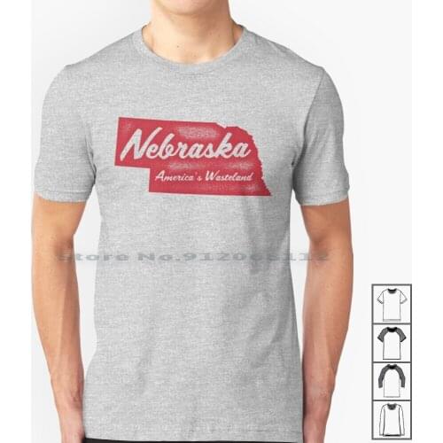 Nebraska T Shirt 100% Cotton Nebraska Midwest Funny States State Vintage