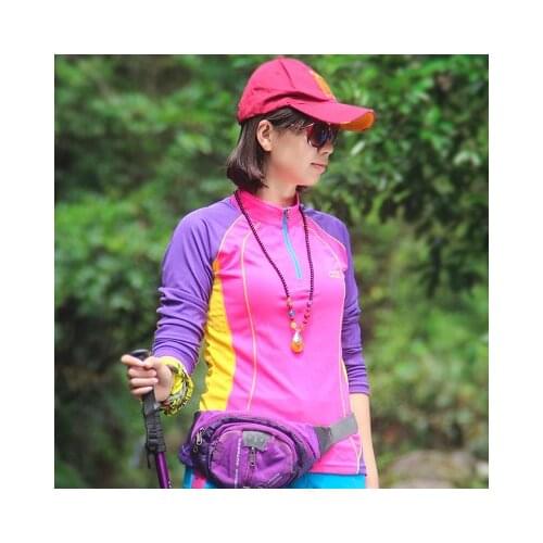 Women Long Sleeve outdoor Running hiking T-Shirt ladies coq sportif Bodybuilding Gym Compression Quick dry camping shirt TShirts