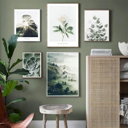 Mountain Lake Poster Reflection Nature Scenery Canvas Painting Scandinavian Posters Nordic Art Print Landscape Living Room Decor