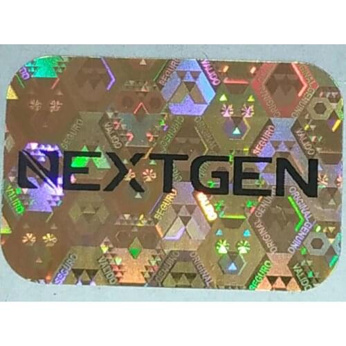 High-end durable golden hologram sticker