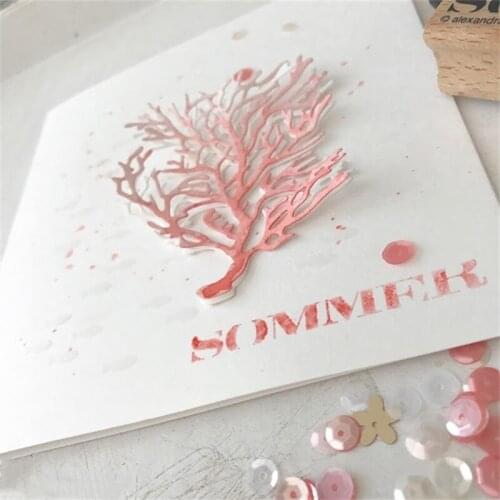 Coral Metal Cutting Dies Stencil for DIY Scrapbooking Photo Paper Cards Making DIY Decorative Crafts Supplies New 2018 Diecut