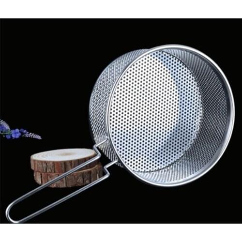 304 Stainless Steel Fry French Fries Basket Kitchen Colander Mesh Noodle Dumplings Strainer Frying Fried Basket Cook Tool