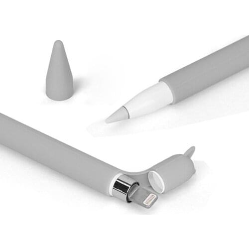 Cute Cat Ear Anti-scroll Silicone Protective Pouch Cap Holder Nib Cover Protective case Skin For Apple Pencil for iPad Pencil