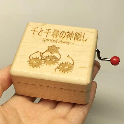 Handmade smilelife wood Spirited Away music box, special Christmas gift new year gifts free shipping