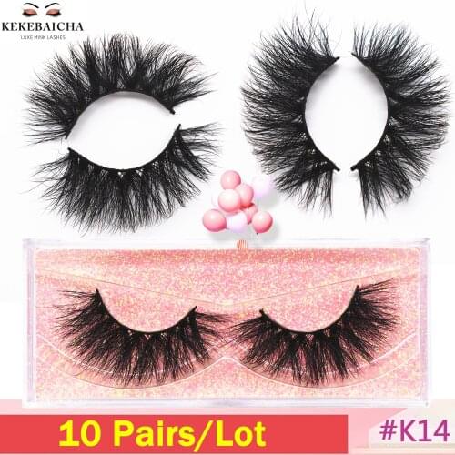 10 Pairs Mink Lashes Eyelashes Cross Thick Fluffy Dramatic 3D Mink Eye Lashes High Volume Soft Popular False Eyelashes Make up