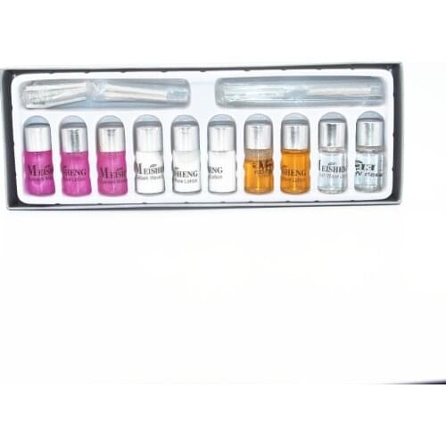 NAVINA 2016 New Eyelash Curling Perming Curler False Eyelash maquiagem Wave Lotion Eye Rod Glue Set PERM Kit