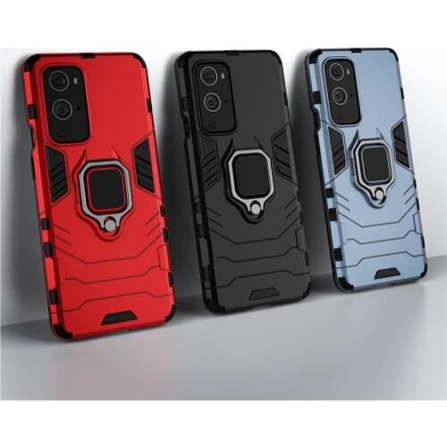For Oneplus 9Pro Shockproof Armor Case For Oneplus 9 Pro One plus 9 1+9 1+9pro 1+ 9pro Case Ring Stand Back Phone Cover Coques