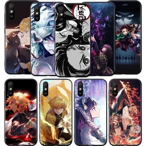 Kimetsu No Yaiba Anime Silicone Cover For Xiaomi Redmi 9 9T 9C 8 7 6 Pro 9AT 9A 8A 7A 6A S2 5 5A 4X Plus Phone Case
