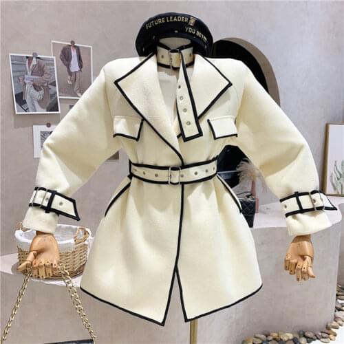 Женские пальто с поясом Toheliy China At AliExpress