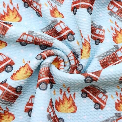 Cartoon Printed Bullet FabricTextured Liverpool 4 Way Stretch Spandex Knit Fabric For Baby HeadWrap Bummies Patchwork