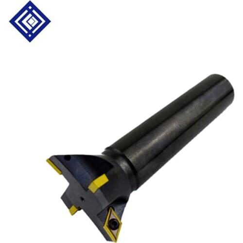 High quality Dovetail groove indexable dovetail slot milling cutter DCWR55/60 degree straight handle