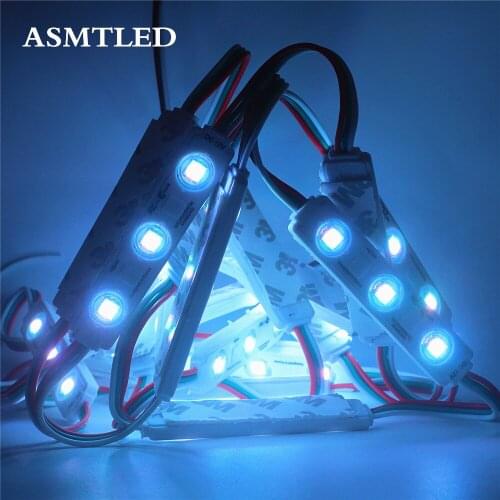 WS2811 2811 IC Full Color Injection molding Pixel LED Module DC12V IP68 waterproof 5050 RGB Digital LED Pixel Addressable Light