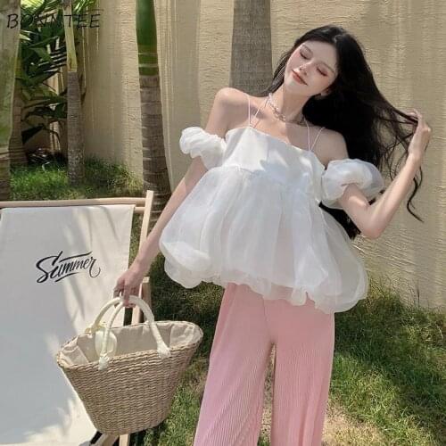 Sets Women Summer Solid Simple 2 Piece Outfit Fashion French Style Streetwear Party Soft Holiday All-match Girls Sweet Elegant