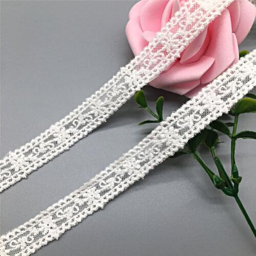 1.5cm*5yards embroidery flower milk silk lace trims for Clothes Water soluable lace trimmings and ribbons DIY craft accessories