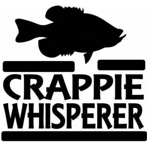 17cm*15.7cm Crappie Whisperer Animal Car-Styling Stickers Decals Vinyl Decor S4-0136