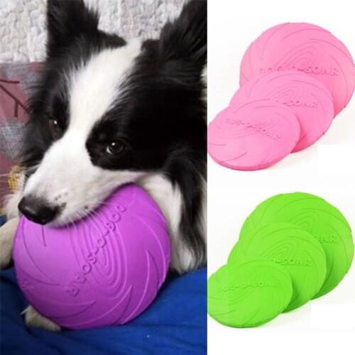 22CM Flying Discs for Large Dog Non-toxic Rubber Small Dog Toys Dog Accessories Supplies for Dogs Bite resistant Kong Dog Toy