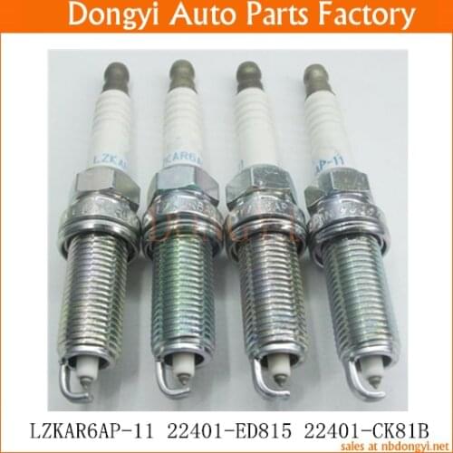 4pcs Spark Plug OE NO. LZKAR6AP-11 22401-ED815 22401ED815 22401-CK81B 22401CK81B