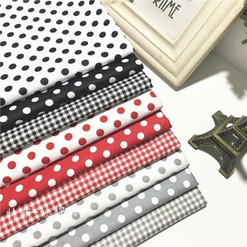 Half Meter 50*160cm Black Cotton Fabric For Patchwork Quilts Cushions Pillows Cover Sewing Tilda Doll Cloth DIY Crafts D30