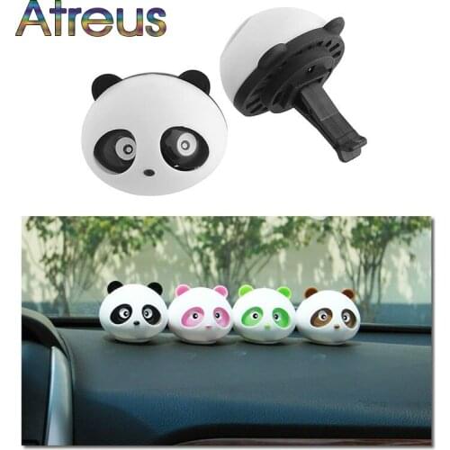 Car Outlet Perfume Cute Panda Eyes For Ford Focus 2 3 VW Passat B6 B5 B7 B8 Toyota Avensis Skoda Rapid Fabia Accessories