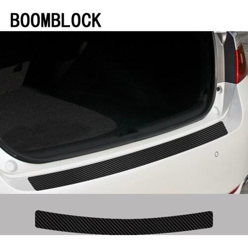 Car Styling Carbon Fiber 3D Stickers For Alfa Romeo 159 BMW M Toyota Corolla VW Audi A4 B6 Mazda 6 Jeep Renegade Trunk Strips
