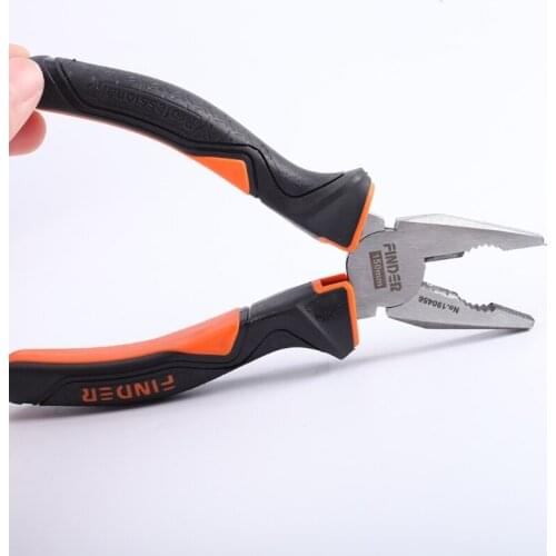 B2QB Electrician Mechanical Pliers Heavy Duty Multi-Function Combination Pliers with Wire Stripper Multitool Pliers Ergonomic