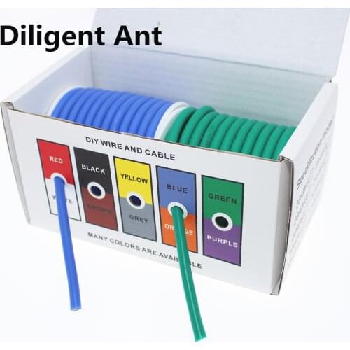 Free shipping DIY color box storage1007 Wire 24awg 26 28 30 22AWG 18AWG 16AWG PVC Electronic Cable Wire