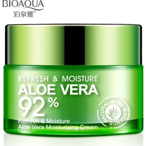 BIOAQUA Aloe Vera Face Cream Moisturizing Deep Hydrating Day Cream Plant Essence Nourishing Refresh Skin Care