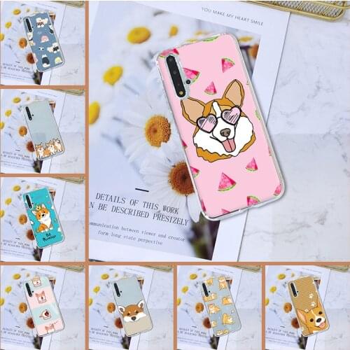 Phone Case For Huawei Honor 8S 8A Pro V20 Silicone Kawaii DOG Cartoon Shiba Inu Back Cover For Huawei Honor 10i 20i 20 Lite Pro