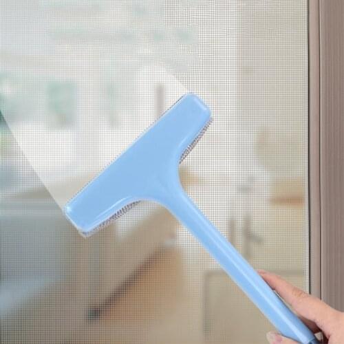 Cleaning Brush Long Handle Free Removable Brush Washable Car Window Brush Household Window Screen Net Dust Removal Clean Brush