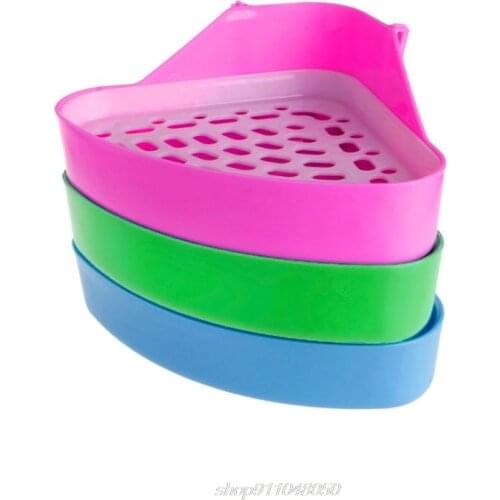 Pet Rabbit Small Animal Pee Toilet Potty Bowl Corner Clean Litter Trays Hot D31 20 Dropshipping