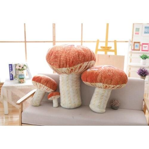 Mushroom Doll Pillow Stuffed Fungus Plush Toy Pillow Decor Cushion Kid Gift