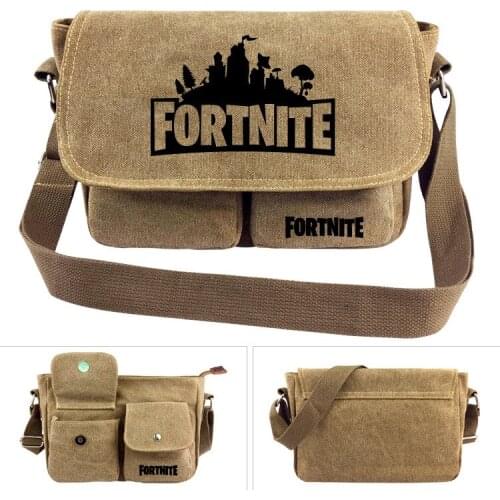 Fortnite Messenger Bags Canvas Games Satchel Shoulder Bags Male Laptop Men Briefcase Travel Handbag Casual cross body bag