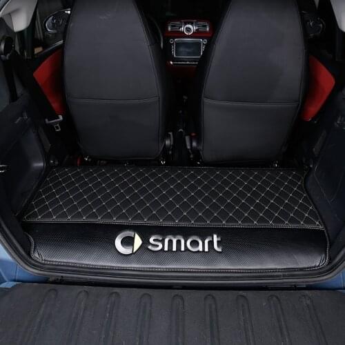 Car trunk mats anti-dirty pad For smart 451 450 Fortwo Modification accessories trunk protection mat decoration car styling