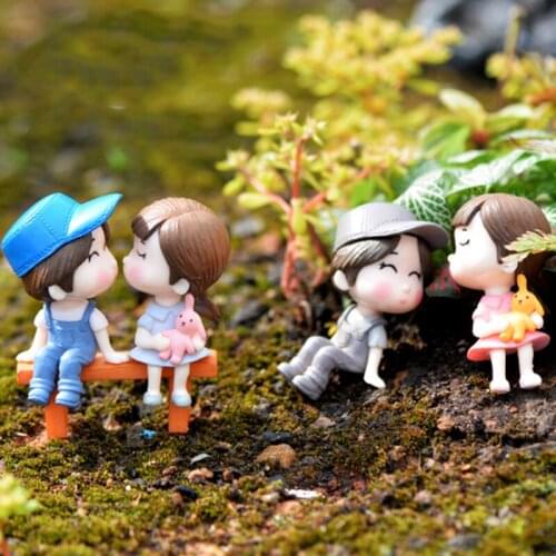 Lovely Figurine Long Lovers Christmas Decorations for Home Halloween Wedding Kitchen Decoration Fairy Garden DIY Christmas Gift