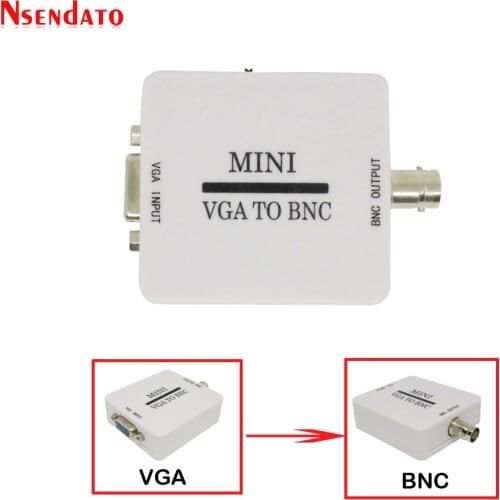 1080P Mini Video Convertor VGA to BNC Video Converter Conversor Composite VGA to BNC Adapter Digital Switch Box For HDTV Monitor